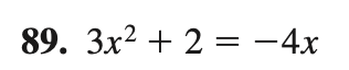 89. Зx2 + 2 — —4х
