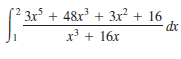 3x + 48x³ + 3x? + 16
x + 16x
