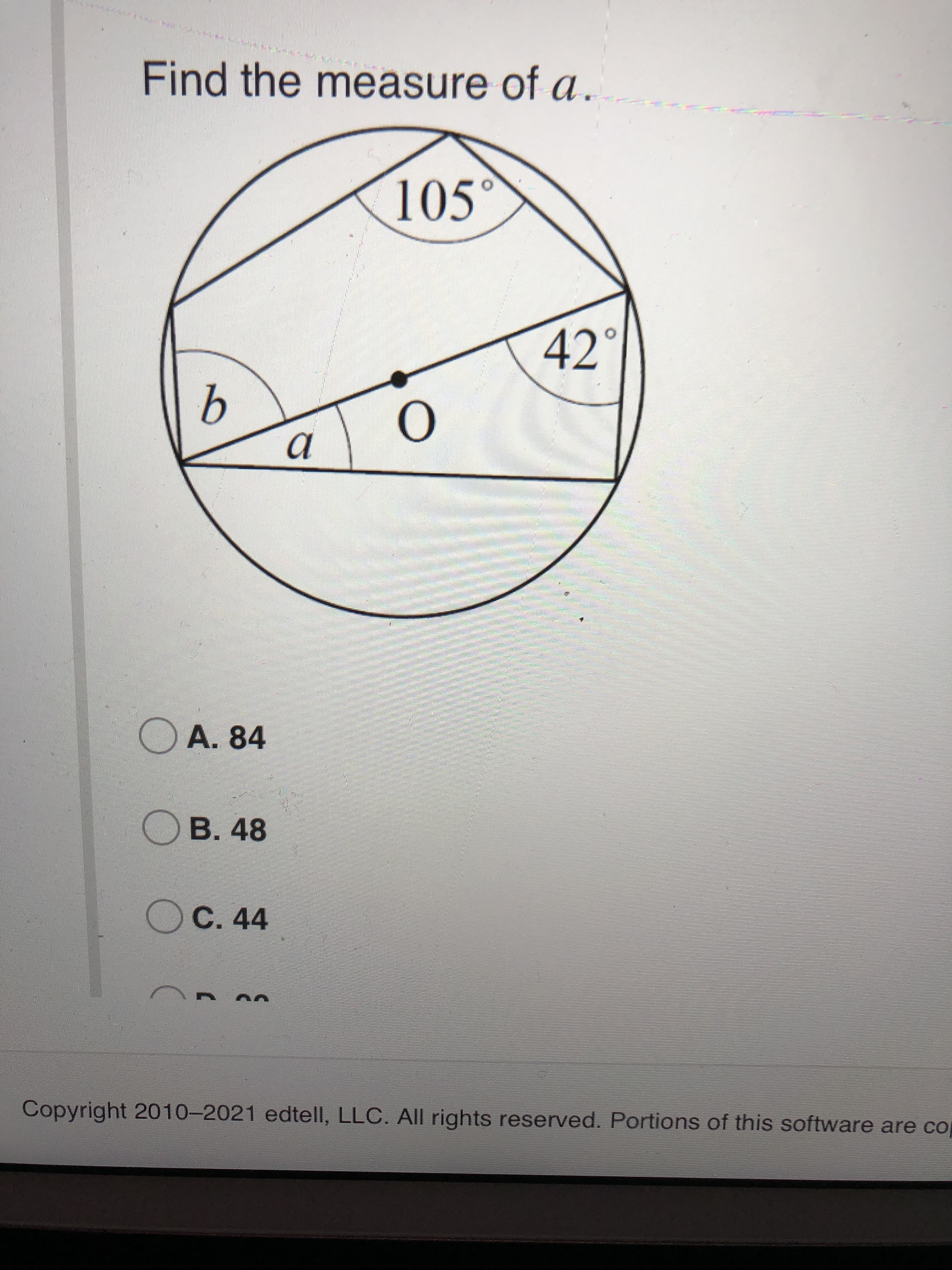 42°
b.
a
