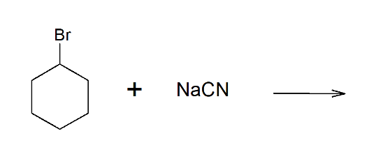 Br
NaCN
+
