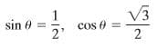 V3
Cos e =
sin 0 =
2'
2)
