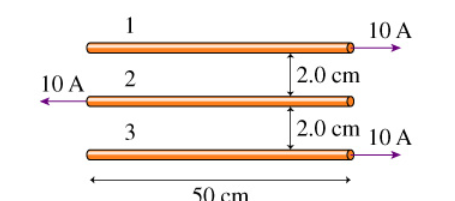 1
2.0 cm
10 A
2.0 cm 10 A
10 A
2
3
50 cm