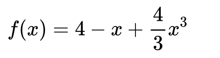 f(x
4
.3
= 4
3
