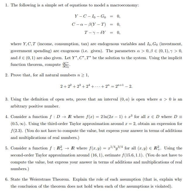 3. Using the definition of open sets, prove that an interval (0, a) is open where a > 0 is an
arbitrary positive number.
