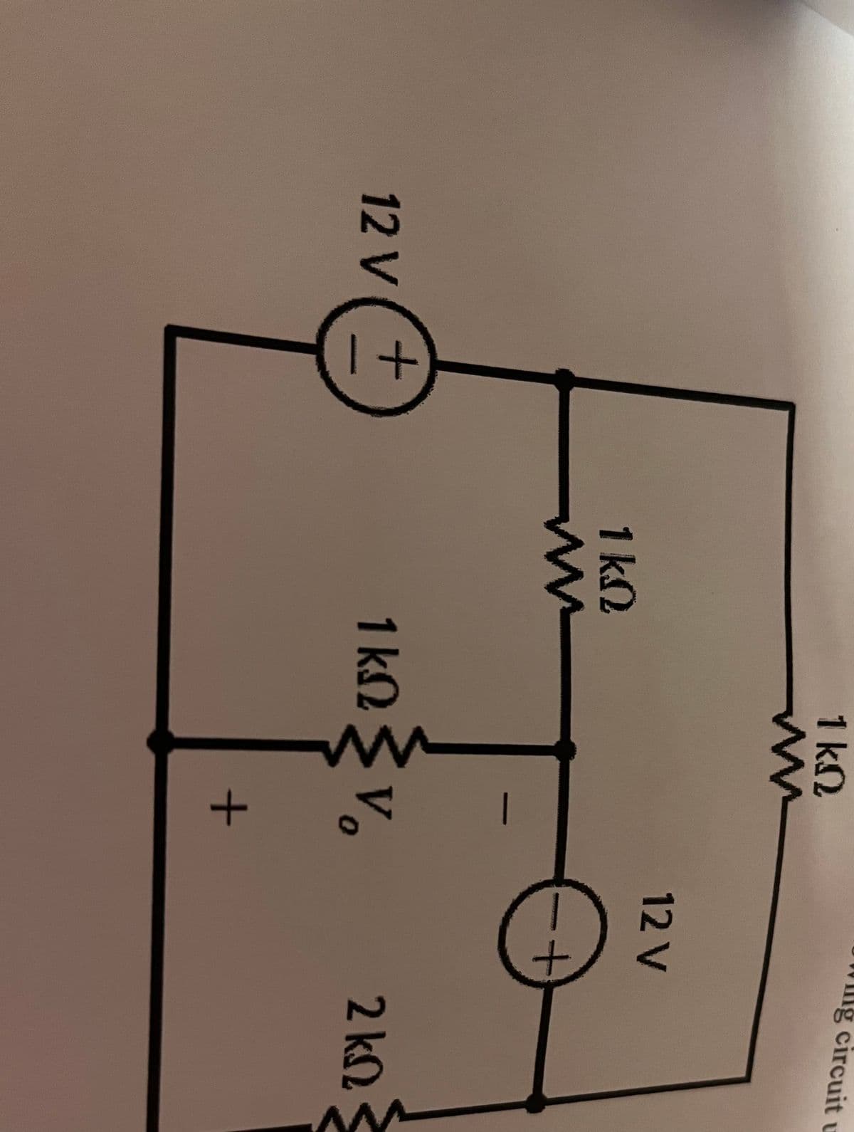 12 V
+1
M
1 ΚΩ
1 ΚΩ
Μ
--
1kΩ Σ V.
+
12 V
+
lg circuit u
2 kΩ <