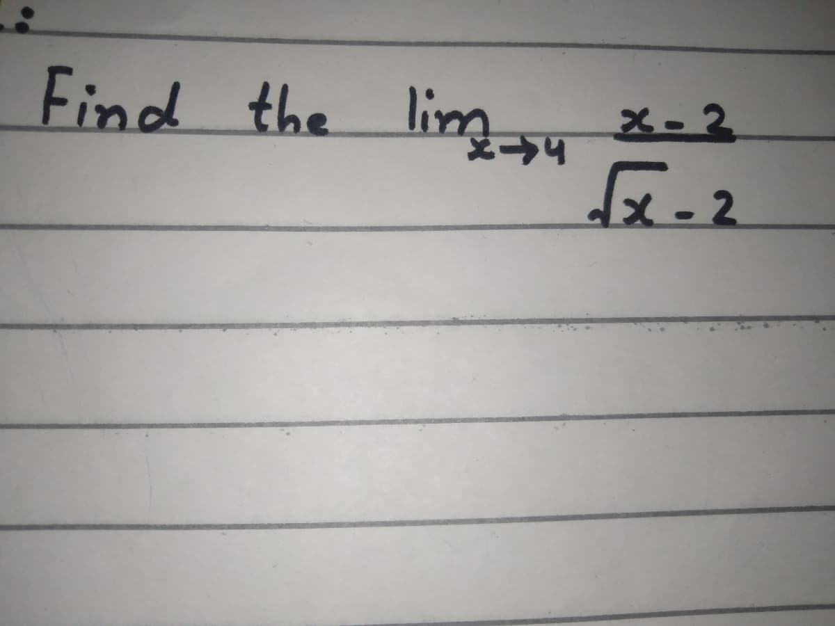 Find the ling-4
-2
X-2
