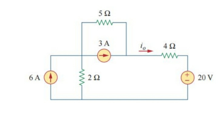 3 A
4 2
6 A
2Ω
20 V
