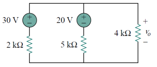 30 V
20 V
4 k2
2 k2
5 kQ
-
+
