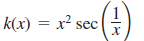 k(x) = x² sec
