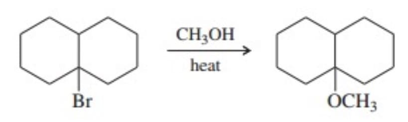 Br
CH₂OH
heat
OCH3