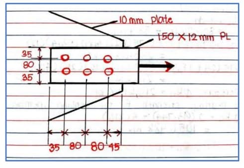 35
80
35
-O
o
-10 mm plate
80 80 45
150 X 12mm PL