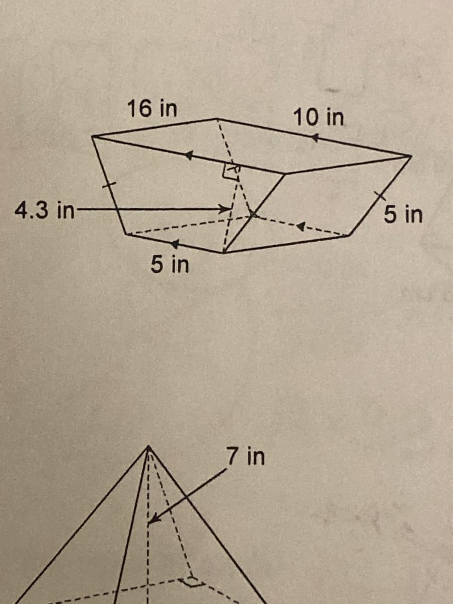 16 in
10 in
4.3 in-
5 in
5 in
7 in
