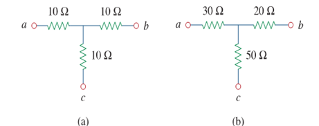 10Ω
10Ω
30 Ω
20 Ω
a o
w-o b
a o-w
ww-o b
10Ω
50 N
(a)
(b)
