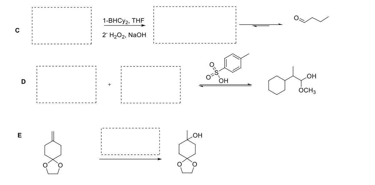 1-ВНСу2, THF
C
2' H2О2, NaOH
OH
OCH3
E
LOH
