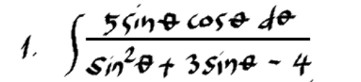 5 Sine cose do
1.
Sine+ 3Sine - 4
