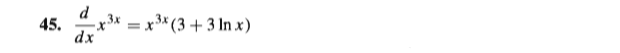 x* = x* (3 + 3 In x)
45.
