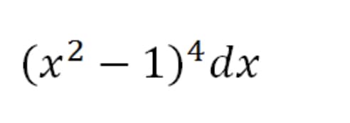 (x² – 1)*dx
