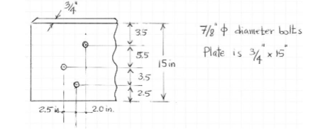 7/2 $ diameter bots
35
Plate is 34 x15
5.5
15 in
3.5
2.5
2.5 .
2.0 in.
