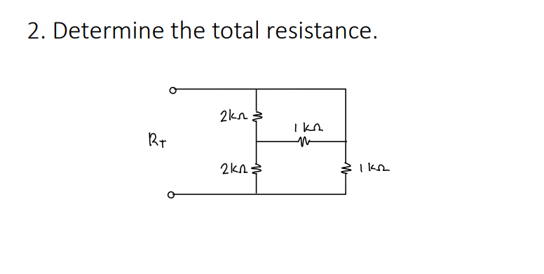 2. Determine the total resistance.
Rt
2kn =
2k2
Ika
M
1152