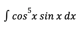 5
f cos³x sin x dx