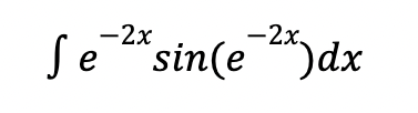 Se-²x sin(e-²x) dx
е