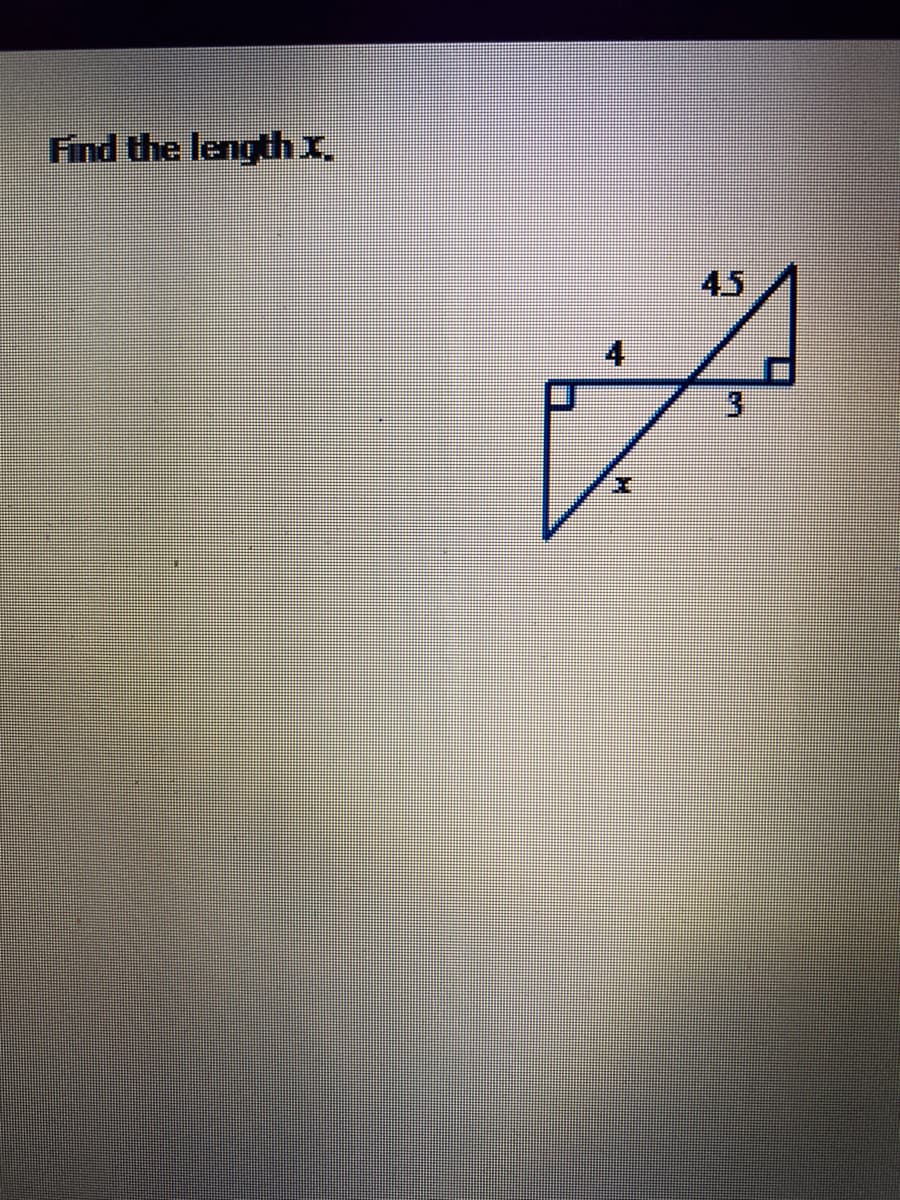 Find the length x.
45
3.
上
