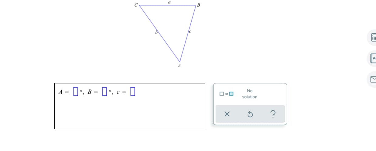 C
B
- 0', B = D', c = 0
No
Oor O
solution
?
