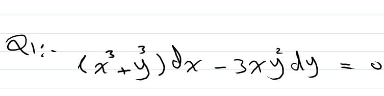 Q1:-
2
– 3xydy
