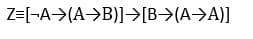 Z=l-A>(A>B)]→[B>(A>A)]
