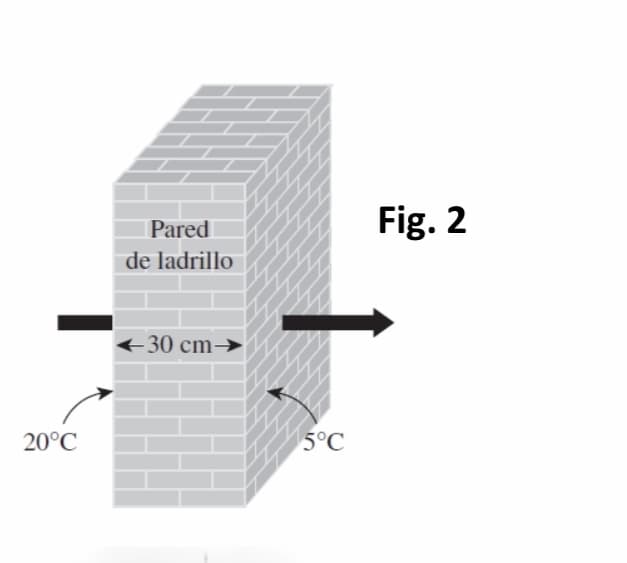 Fig. 2
Pared
de ladrillo
30 cm→
20°C
5°C
