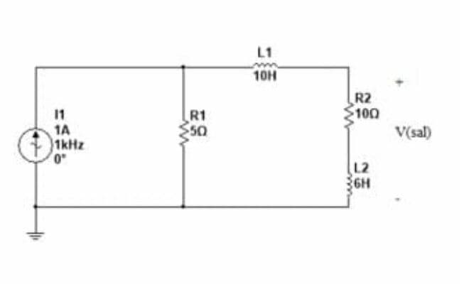 L1
10H
R2
11
S100
100
R1
50
1A
1kHz
V(sal)
L2
