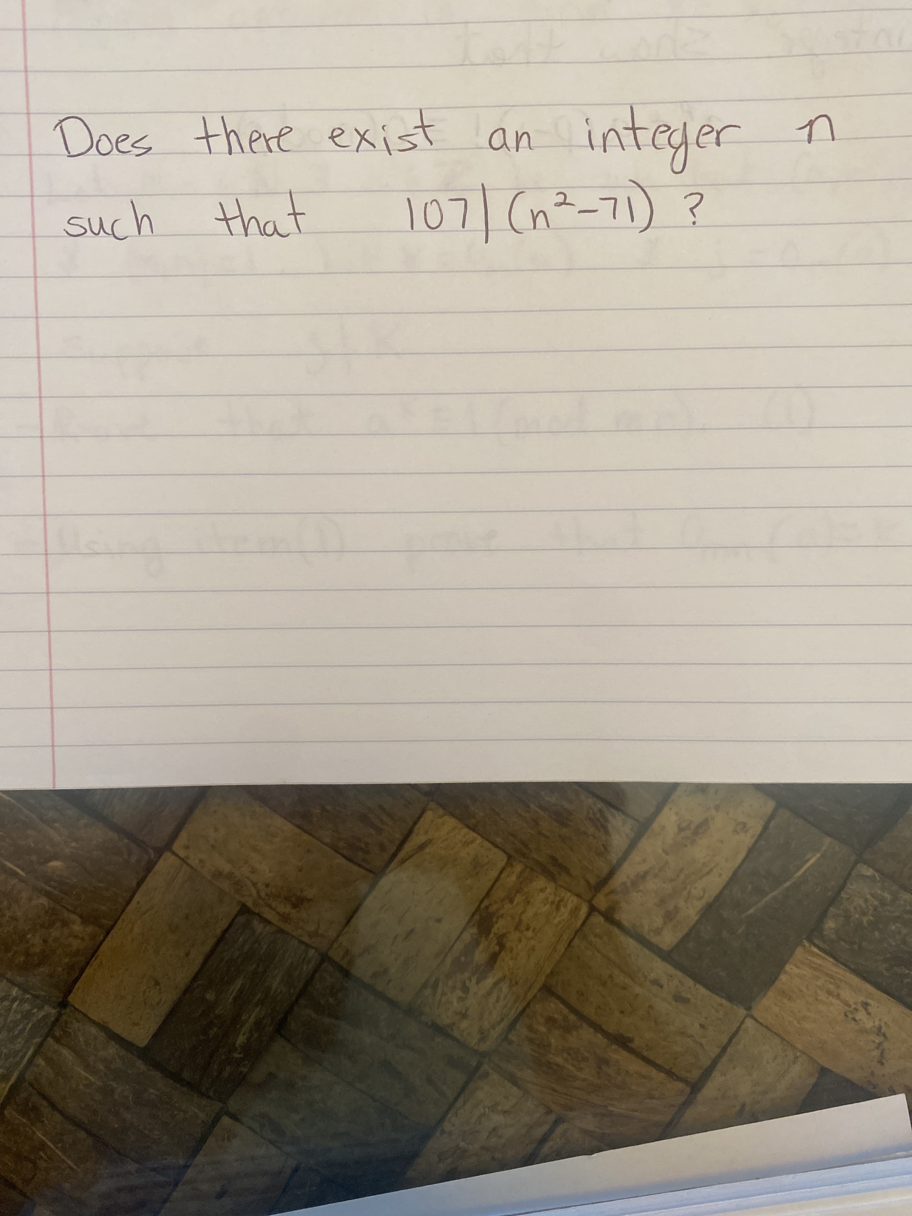 integer
107] (n²-71) ?
Does there exist an
such that
