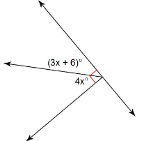 (3x + 6)°
4x
