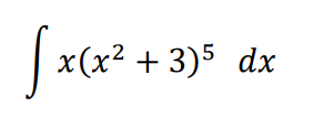 | x(x² + 3)5 dx
