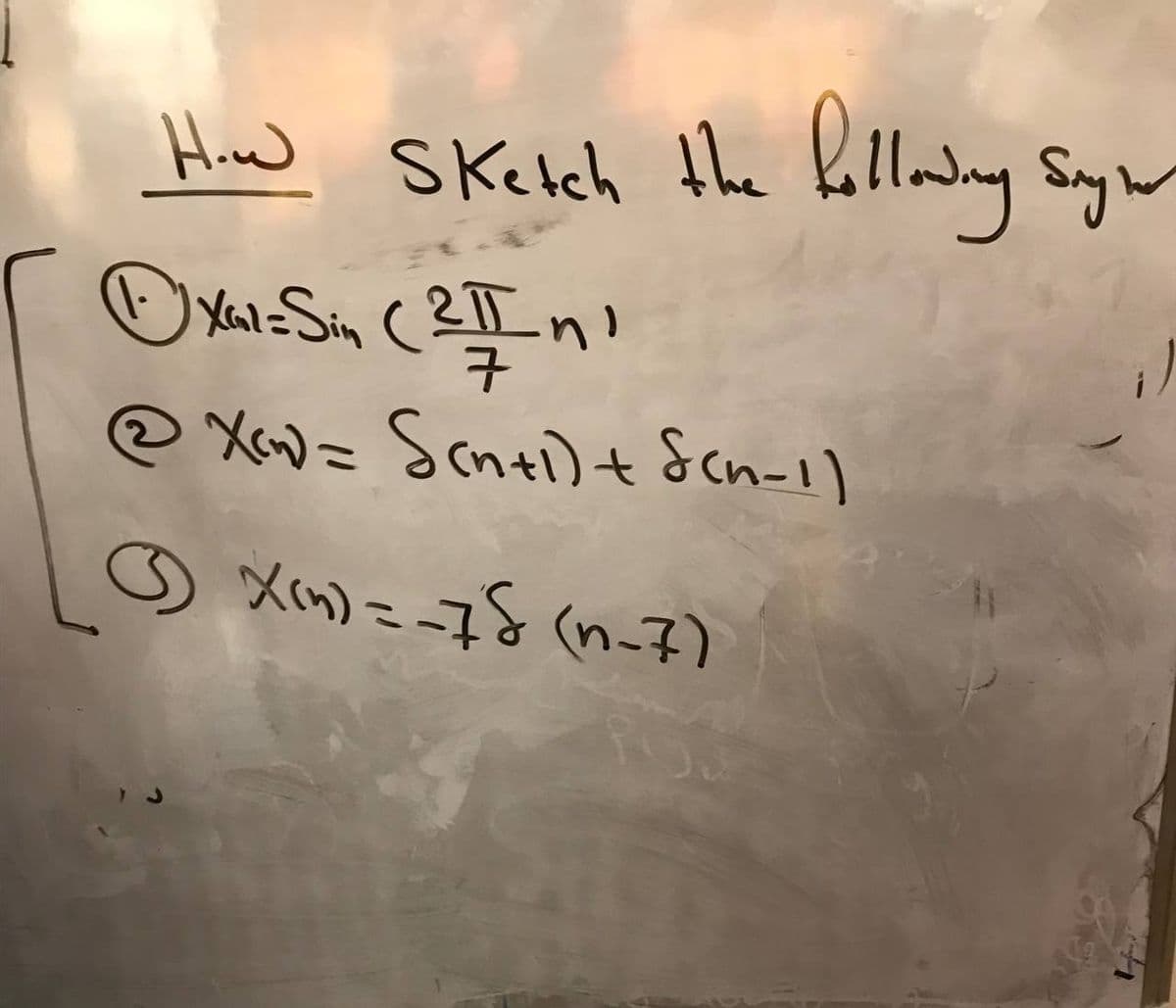 How the
lillanay Syw
Sketch
@ Xxw = Scn+i)t &cn-l)
%3D
o Xin) =-78 (n-7)
%3D
