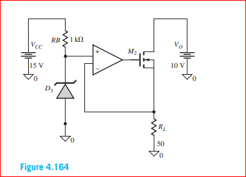 RB 1 kN
Vcc
Vo
M2
15 V
10 V
D3
50
Figure 4.164
