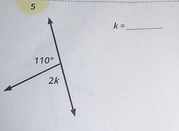 k =
110°
2k
