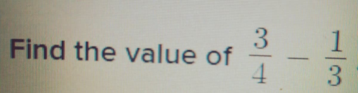 3
Find the value of
4.
1/3
