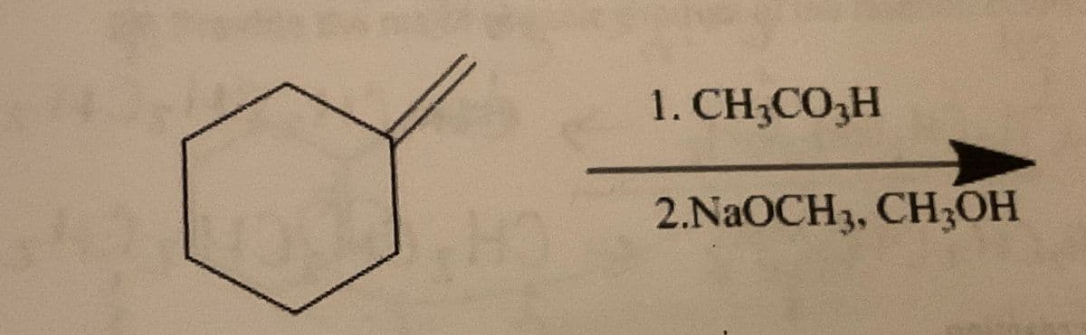 NOR
1. CH3CO₂H
2.NaOCH3, CH₂OH