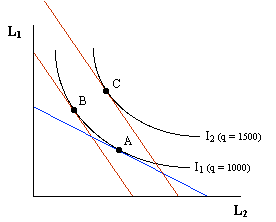 L1
I2 (q = 1500)
I1 (q = 1000)
L2
