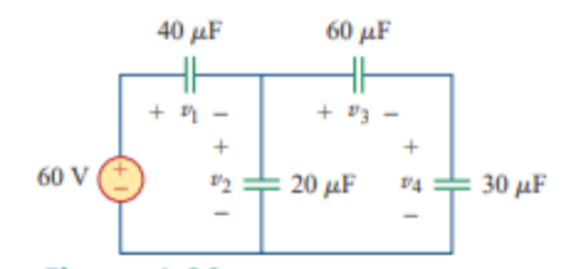 40 µF
60 μΕ
+
+ v3
60 V
20 μF
- 30 μF
I + I
