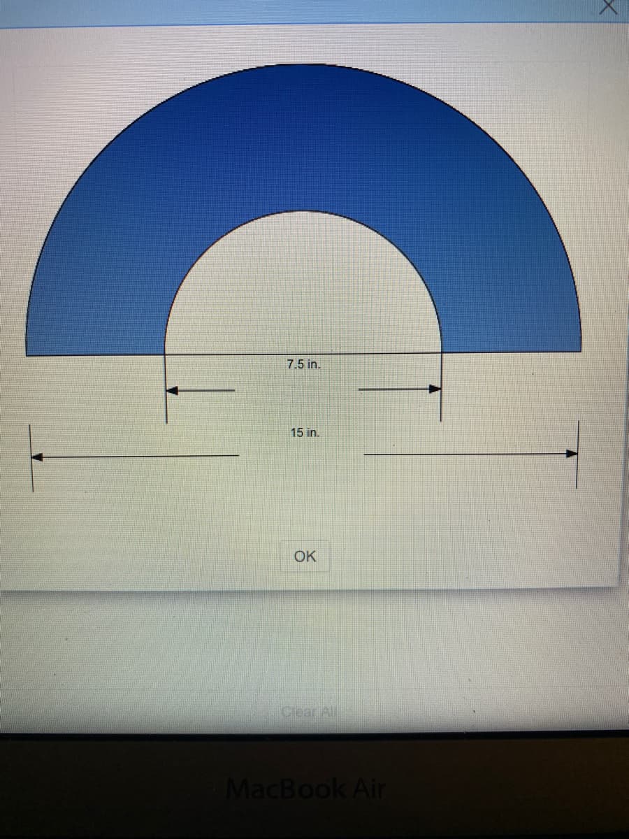 7.5 in.
15 in.
OK
Clear All
MacBook Air
