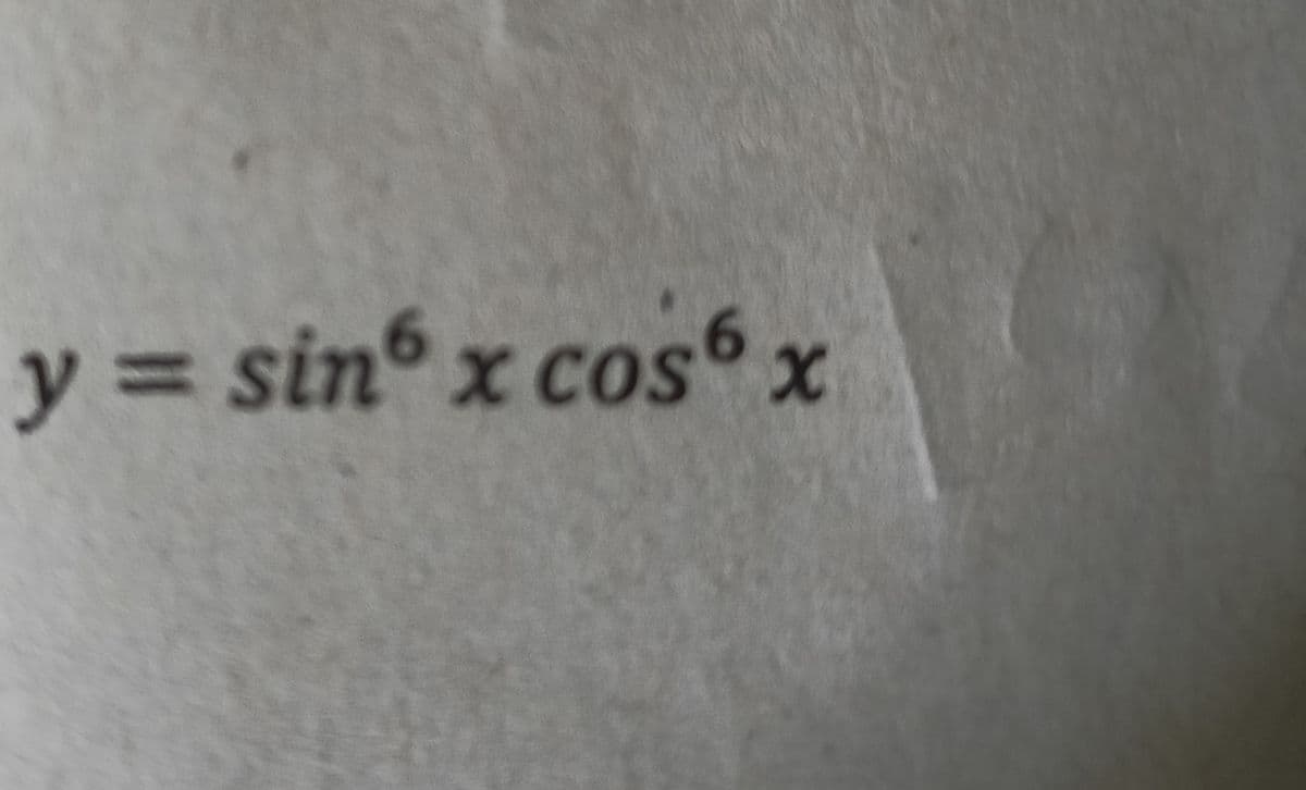 y = sin x cos6x
