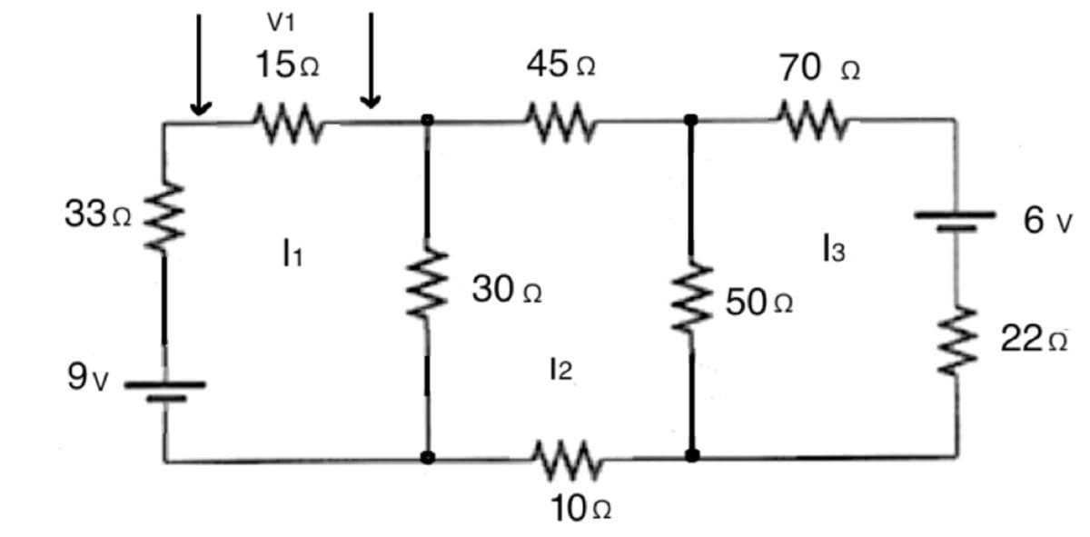 33Ω
gv
V1
15Ω
11
Μ
45Ω
30 Ω
Μ
12
10Ω
70 Ω
Μ
50 Ω
13
σν
220