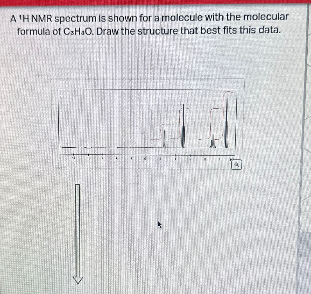 A ¹H NMR spectrum is shown for a molecule with the molecular
formula of C3H8O. Draw the structure that best fits this data.
E.C.
M
A
12
G
16
B