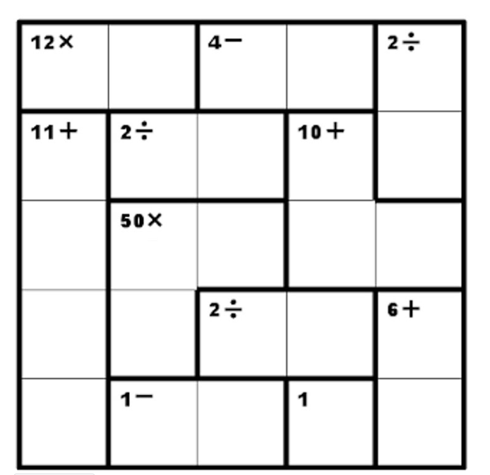 12X
11+ 2÷
50X
1
4-
2÷
10+
1
2+
6+