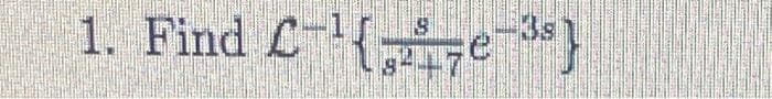 1. Find C-¹{³}
-3s}