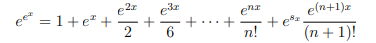 e(n+1)x
ee" = 1+e" +
2
enr
+ esz
n!
+
6
(n + 1)!
