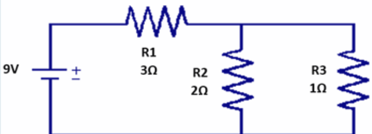 R1
9V
3Ω
R3
10
+1
