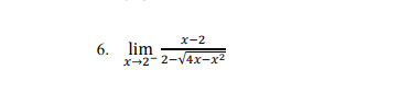 х-2
lim
6.
х--2- 2-V4х-х2
